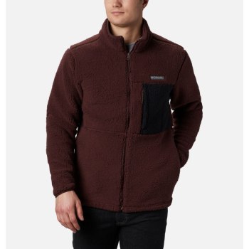 Columbia Muške Jakne - Mountainside Heavyweight Sherpa Fleece Crvene Crne | XUHM-73984